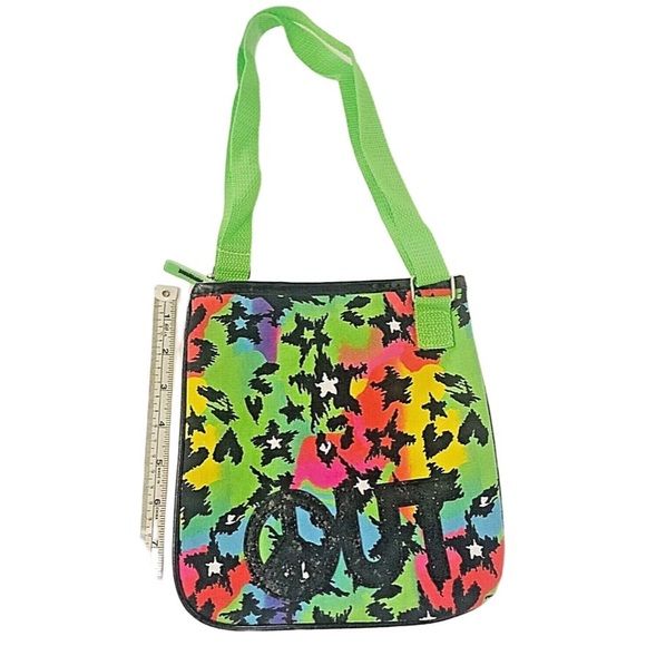 Girls Cross Body Bag Purse Sparkle Peace Groovy Colors NEW 🔥Bundle & Save 25%🔥 - Picture 12 of 13